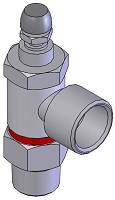 1/4" NPT Right Angle Flow Control ACKP 2023-04